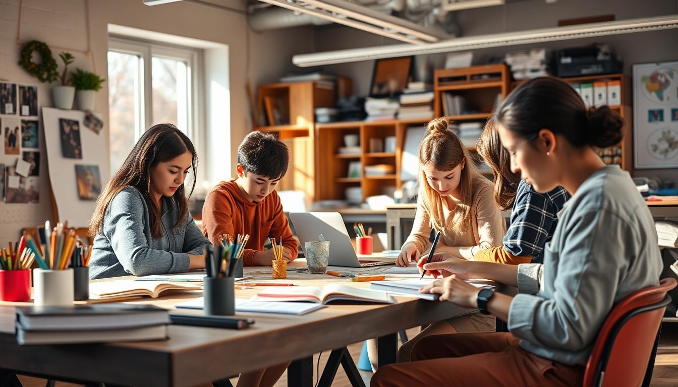 Organized study environment supporting productive learning