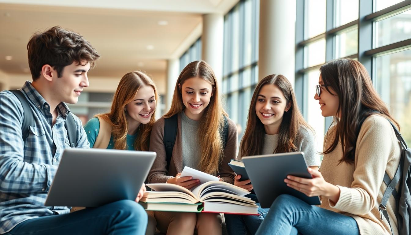 Digital learning platform with online study materials